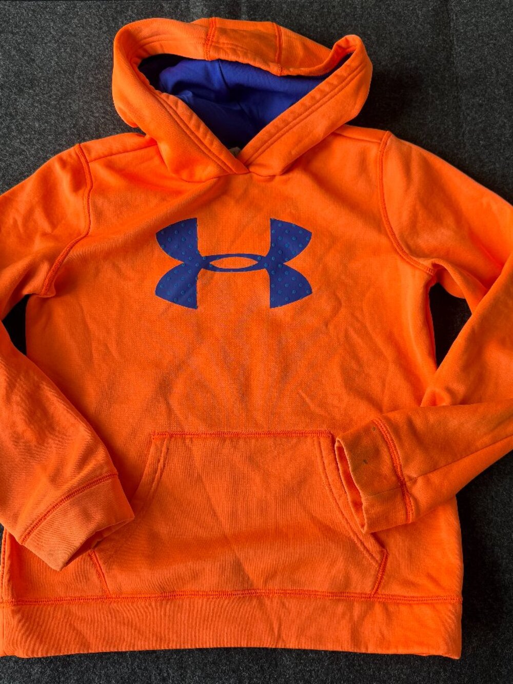 Under Armour Orange Hoodie Youth Large